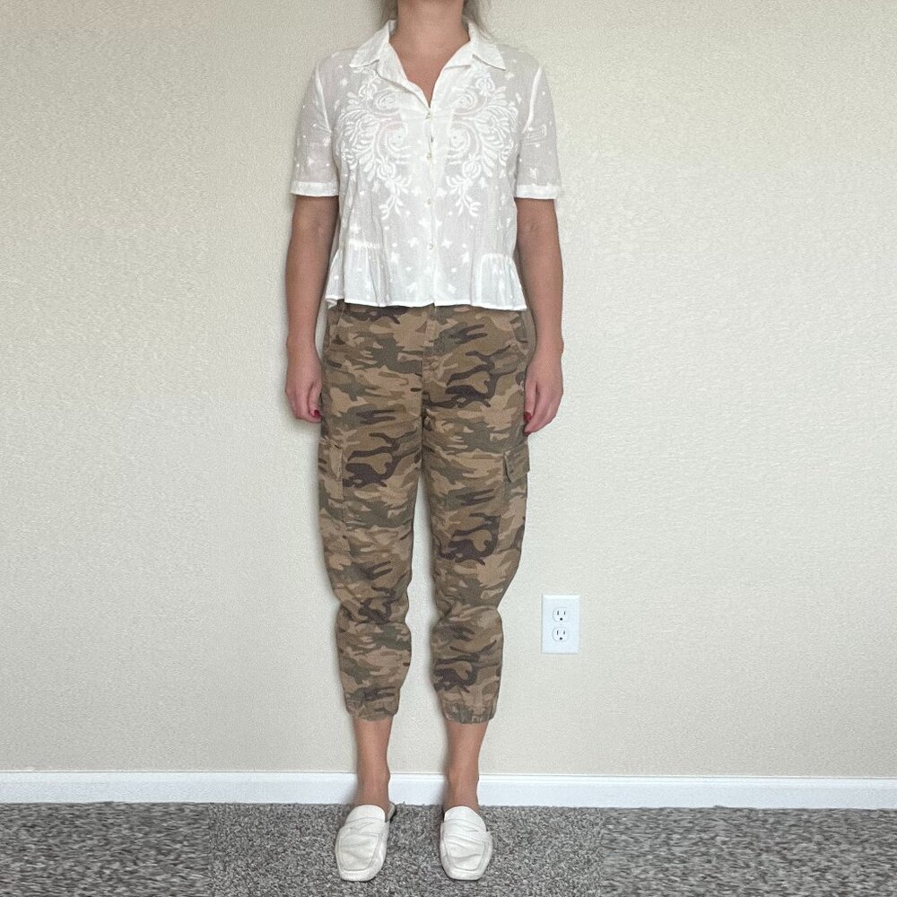 Zara Embroidered Shirt Size S
